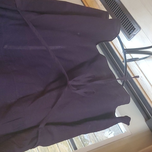 George Sleeveless Brown Embroidered Back Tie Sz XL Tunic Top Blouse - Picture 7 of 10